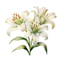 Obraz premium Elegant Blooms: Embrace Easter with the Timeless Beauty of Easter Lily