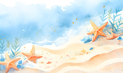  shells on the beach, Generative Ai