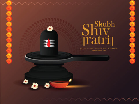 illustration of Hindu Religion Happy Maha Shivratri Festival