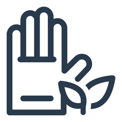 Protective Garden Glove Vector Icon Illustration