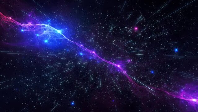 Flying through the cosmos at light speed