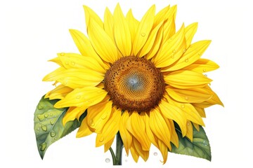 Obraz premium Sunflower illustration on a white background