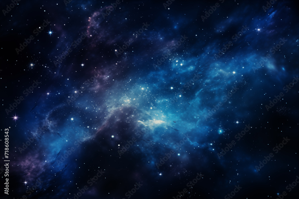Wall mural space dark background with fragment of our galaxy. abstract cosmos background.