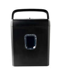 Office paper shredding machine device close up