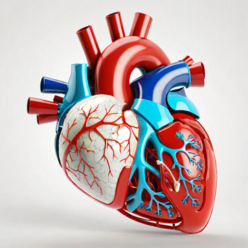 Human heart anatomy illustration with sketch and flat style and heart attack concept and art