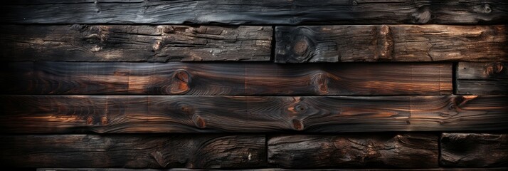 Textured dark wooden planks with intricate grain details.