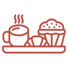 Breakfast  Icon Element For Design
