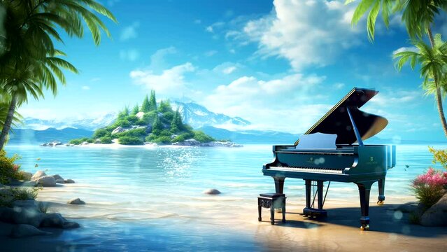 Seaside Sonata: Piano Notes Carried on Coastal Breezes Amongst Mountains