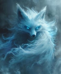 Beautiful Fantasy Ghost Fox