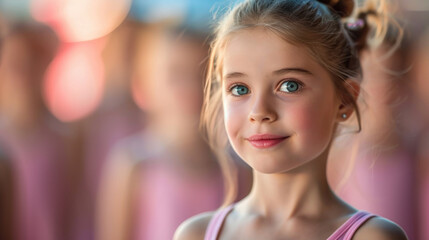 Children are engaged in dancing lessons.