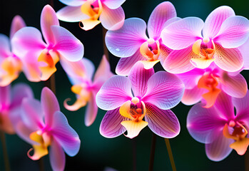 Transparent orchid  flowers