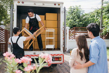 Moving house made easy for a couple with the help of a professional delivery team. They work...