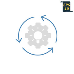 implementation icons  symbol vector elements for infographic web