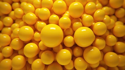 A background filled with yellow colour balls