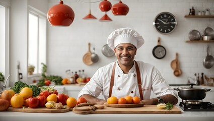 chef in kitchen