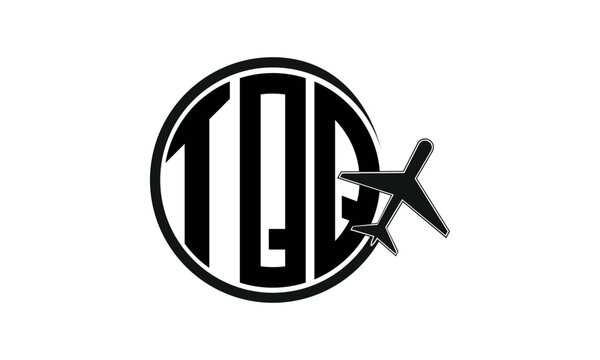 TQQ three initial letter circle tour & travel agency logo design vector template. hajj Umrah agency, abstract, wordmark, business, monogram, minimalist, brand, company, flat, tourism agency, tourist