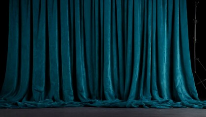 Celest blue velvet curtain background 