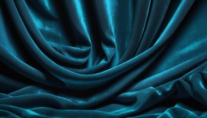 Obraz premium Celest blue velvet drapery background 