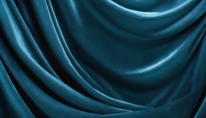 Lapis blue velvet drapery background  - obrazy, fototapety, plakaty