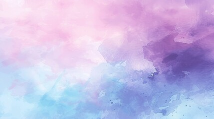 Fototapeta na wymiar Light sky pink, purple shades and blue watercolor abstract background