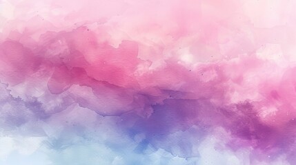 Fototapeta premium Light sky pink, purple shades and blue watercolor abstract background