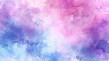 Fototapeta na wymiar Light sky pink, purple shades and blue watercolor abstract background