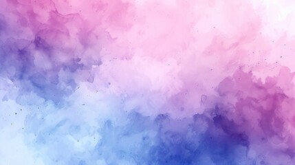Obraz premium Light sky pink, purple shades and blue watercolor abstract background