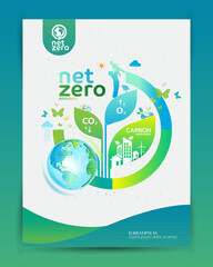 Net zero and carbon neutral concept.