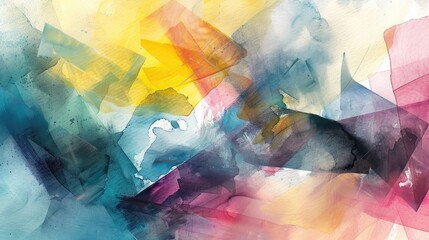 modern artistic fragments of contemporary watercolor abstract background