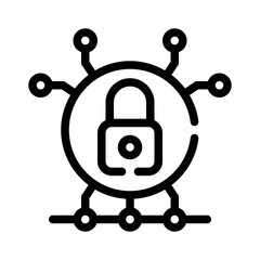 locked line icon