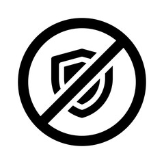 unprotected glyph icon