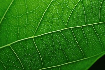 Macro of green leaves Generated by AI