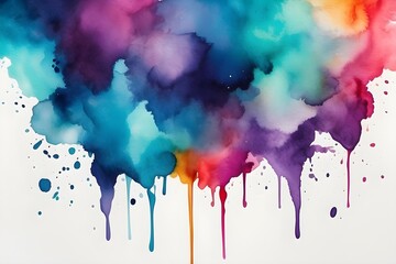 Abstract Captivating Watercolor Stains background