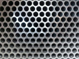 End plate of shell and tube condenser.