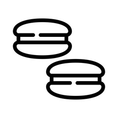macaron line icon