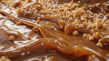 Satisfy your sweet cravings with this luscious caramel treat, Ai Generated.
