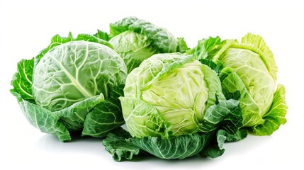 Discover the culinary possibilities of these pristine organic cabbages, a canvas for your culinary creativity, Ai Generated.