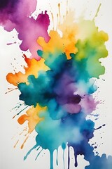 Abstract Captivating Watercolor Stains background