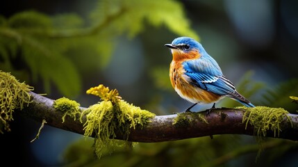 A small bird that likes to perch on a branch tells stories