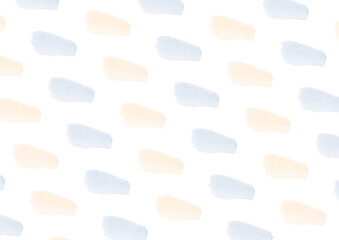 水彩の青と黄色のドットが並んだ背景イラスト素材