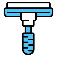 Glass Cleaning Icon Element For Design