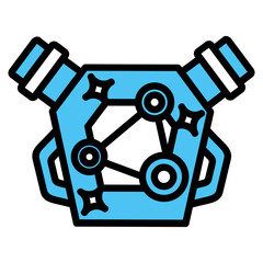 Engine Icon Element For Design