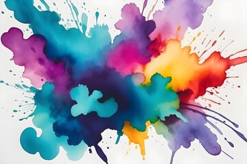 Obraz premium Abstract Captivating Watercolor Stains background