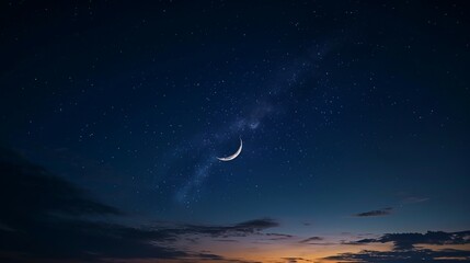 Obraz na płótnie Canvas Ramadan Night Sky, Ramadan Kareem