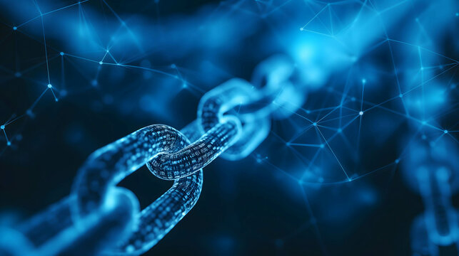 digital blockchain connection background, blockchain the new technology transfer digital information, currency and big data connection concept