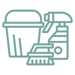 Cleaning Products Icon Element For Design