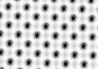 水彩のモノクロのドットが並んだ背景イラスト素材