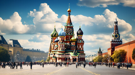 Naklejka na ściany i meble View of Moscow Kremlin