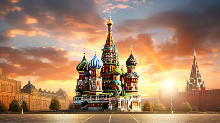 View of Moscow Kremlin - obrazy, fototapety, plakaty