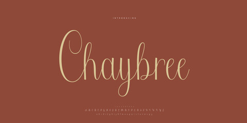 Abstract Fashion font alphabet. Minimal modern urban fonts for logo, brand etc. Typography Calligraphy typeface uppercase lowercase and number. vector illustration
